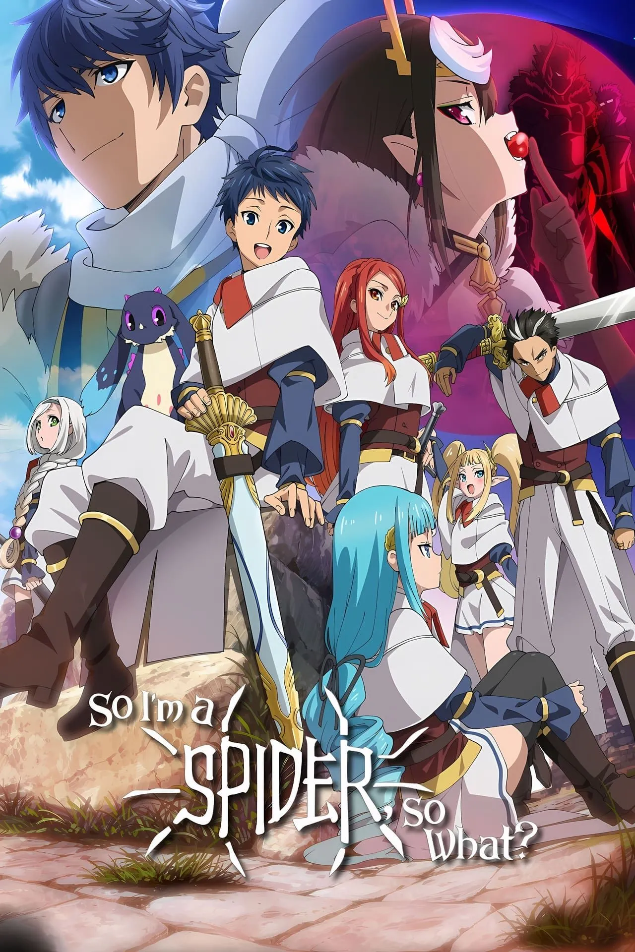 Poster anime So, I’m a Spider, So What?! với Kumoko nhỏ bé nhưng kiên cường
