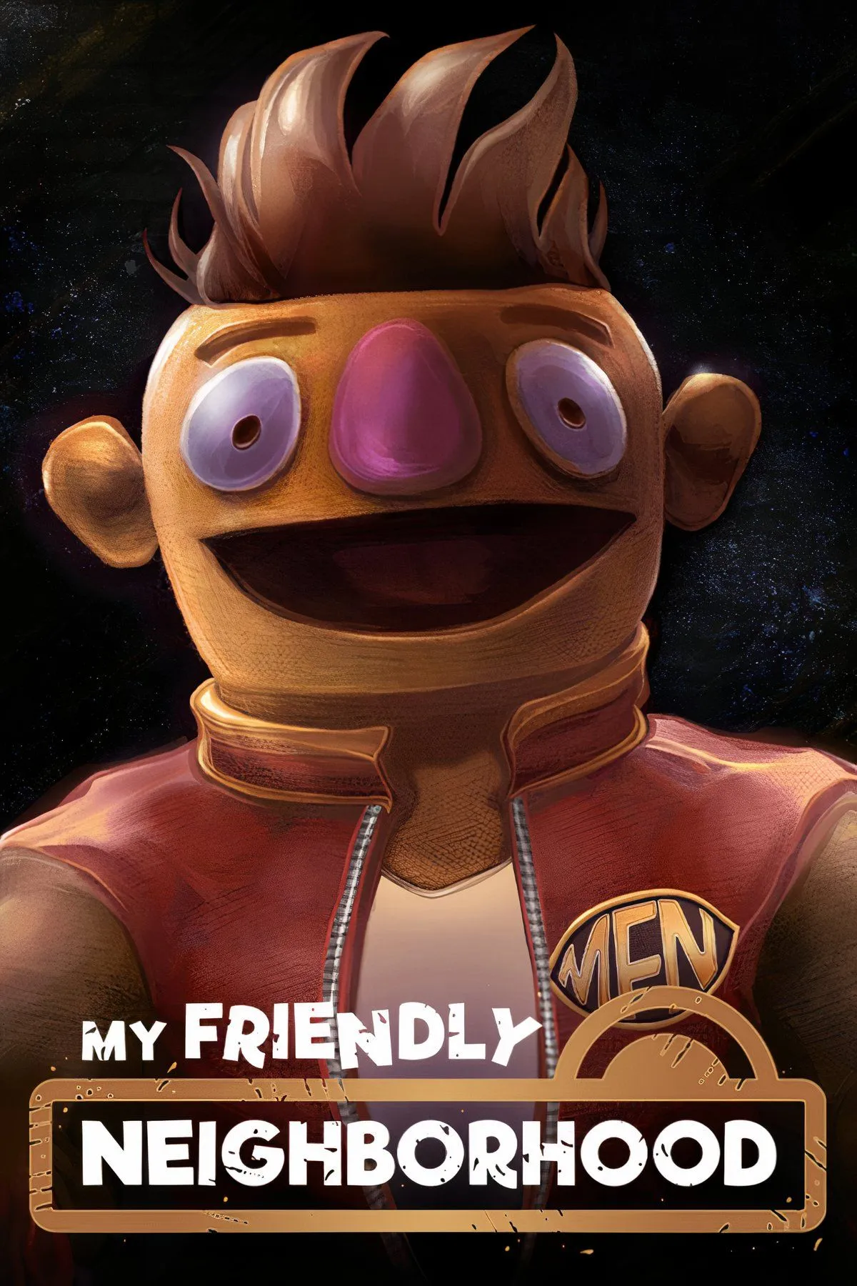 Poster game kinh dị My Friendly Neighborhood với hình ảnh Muppet