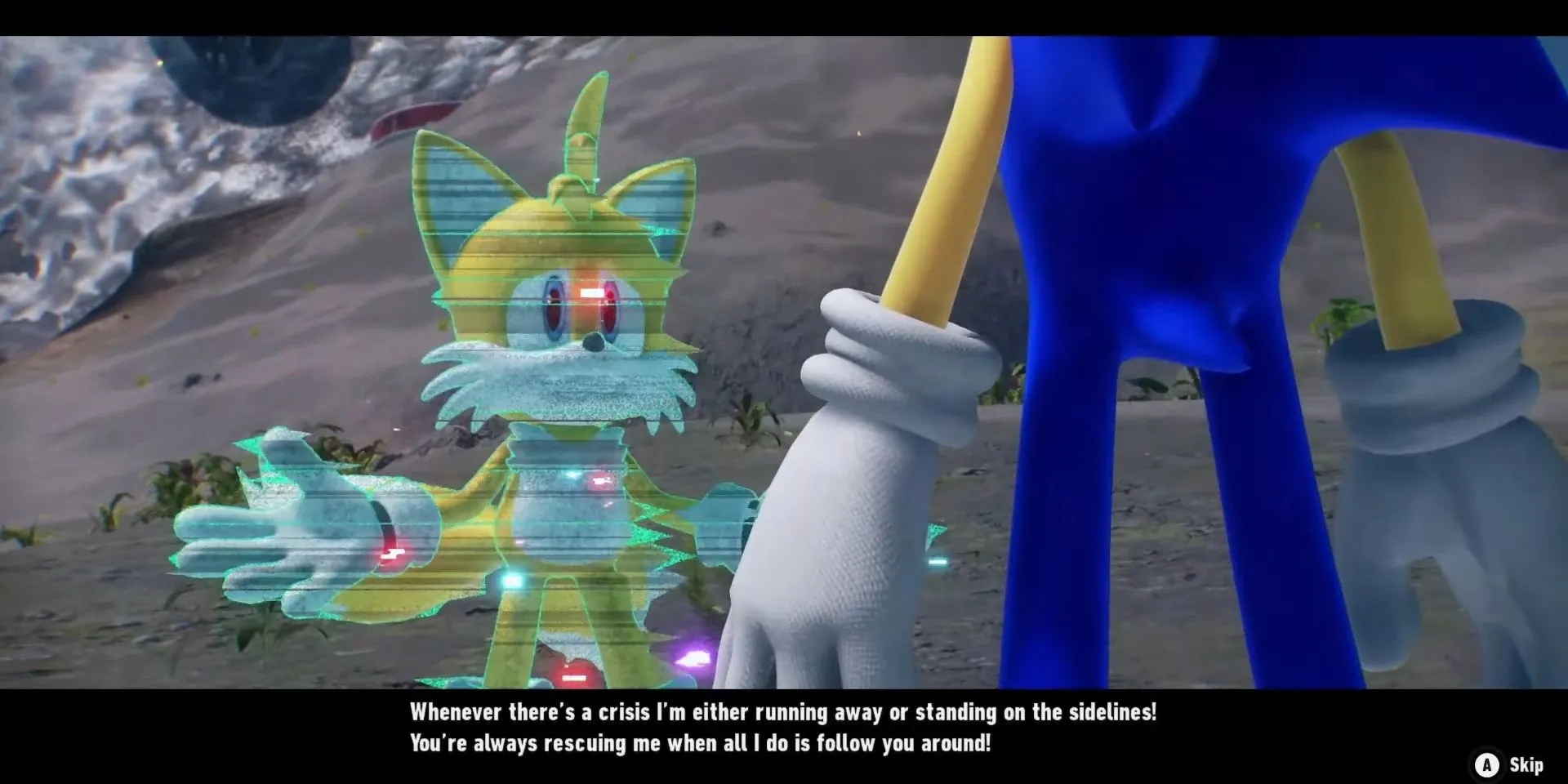 Tails talks to Sonic in Sonic Frontiers