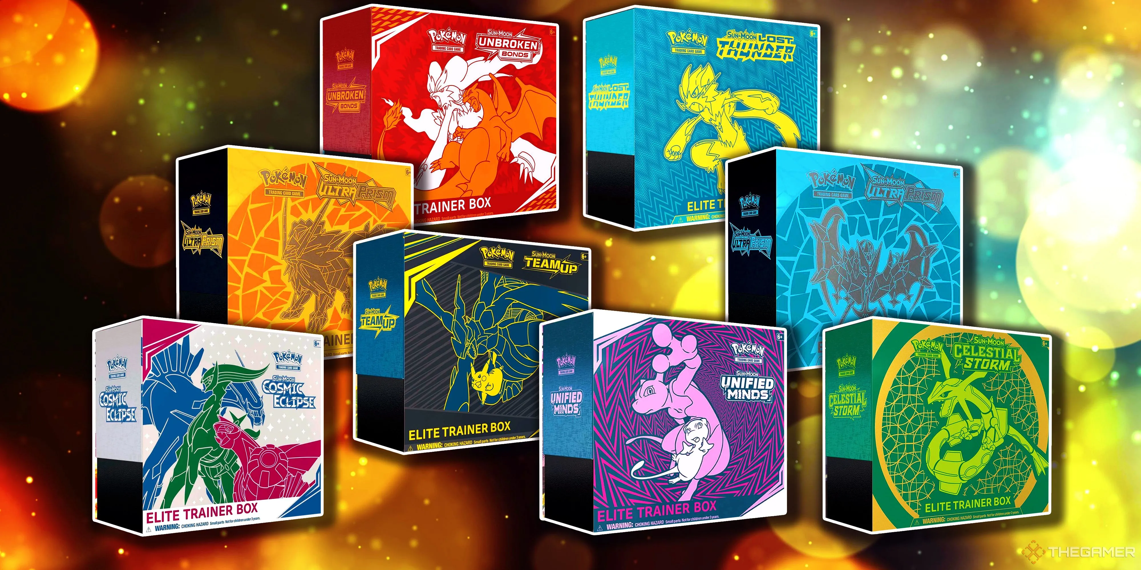 Tuyển tập các hộp Elite Trainer Box (ETB) giá trị cao của Pokemon TCG kỷ nguyên Sun & Moon